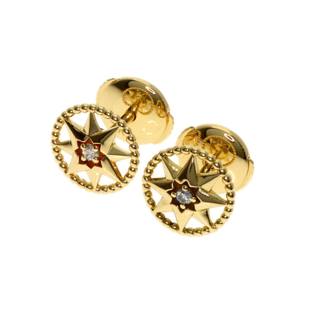DIOR 18k Gold Diamond Earrings